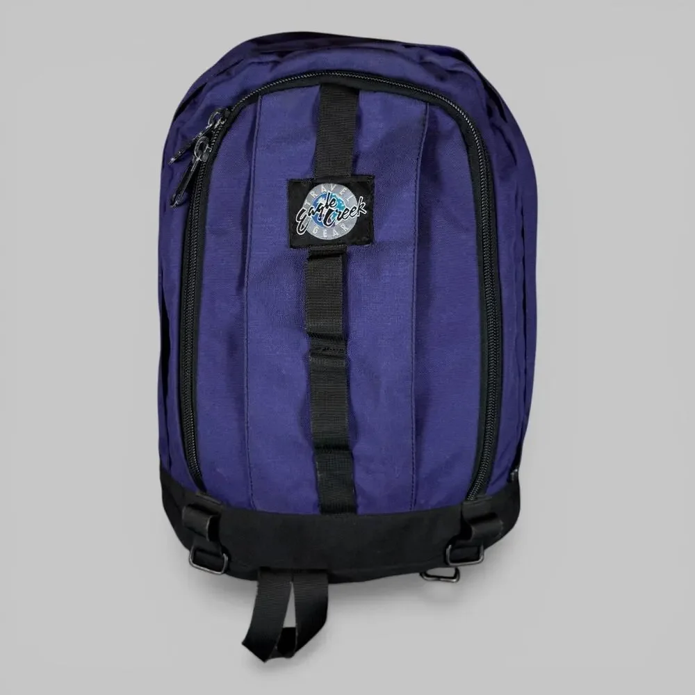VNTG Eagle Creek Blue Black Utility Hiking Camping Backpack Travel Bag Weekender